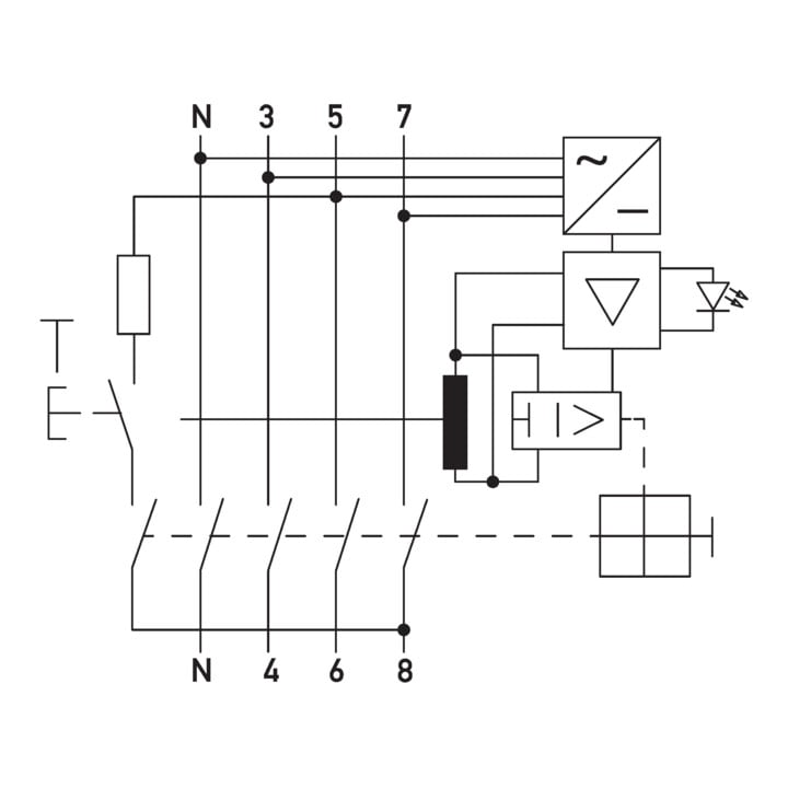 Doepke FI-Schutzschalter 4p 63A 0.3A Typ B+ DFS4 063-4/0,30-HP