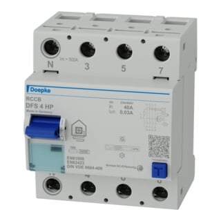 Doepke FI-Schutzschalter 4p DFS4 040-4/0,03-HP 40A 0,03A