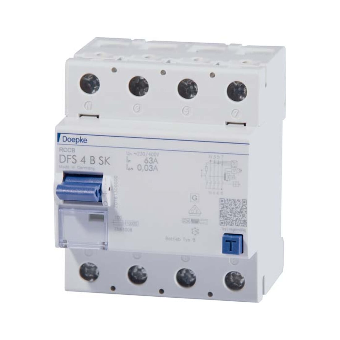 Doepke Interrupteur différentiel FI 4/0,03-B SK HD DFS4 063#09144998HD