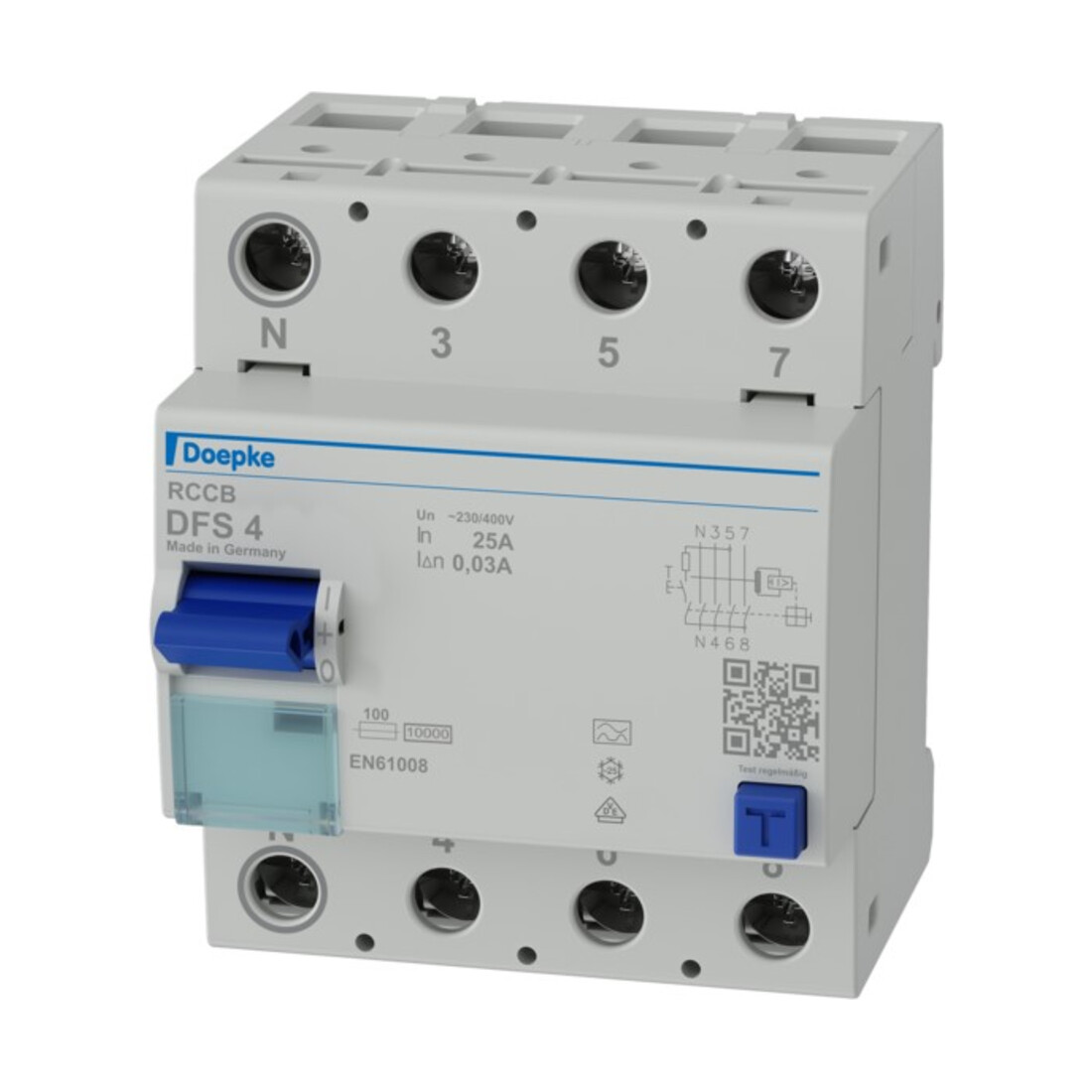 Doepke Interrupteur différentiel FI DFS4 025-4/0,03-A