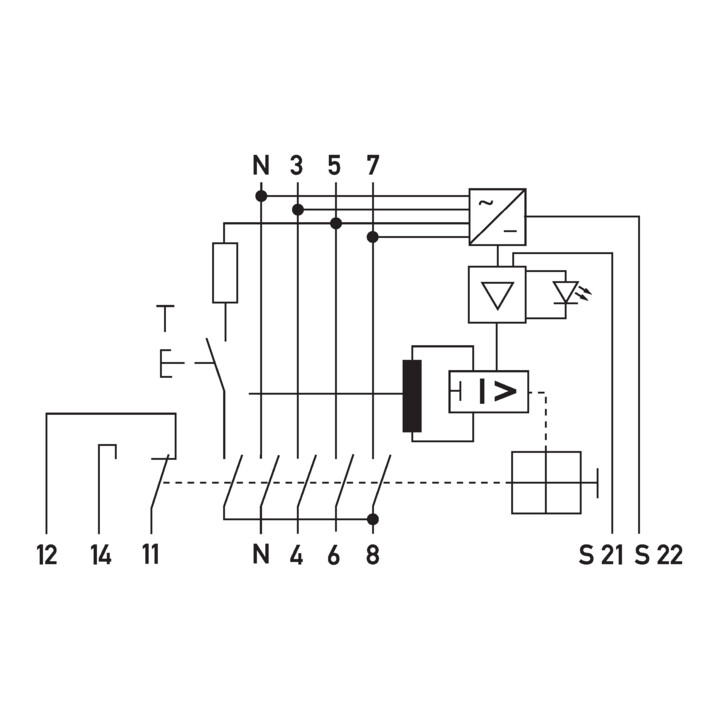 DOEPKE Interrupteur différentiel FI DFS4 063-4/0,03-A NA