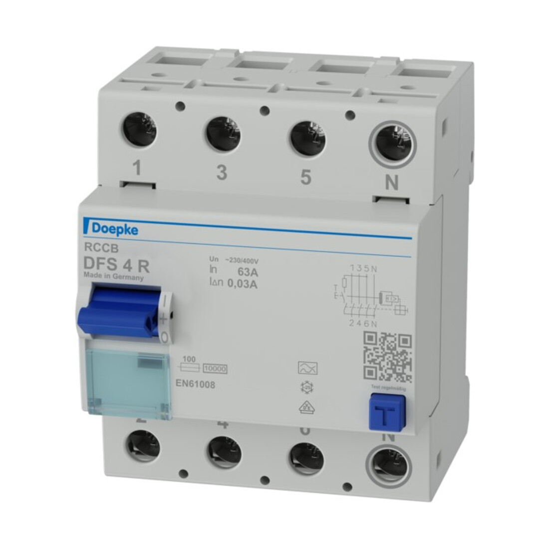 Doepke Interrupteur différentiel FI DFS4 063-4/0,03 A R