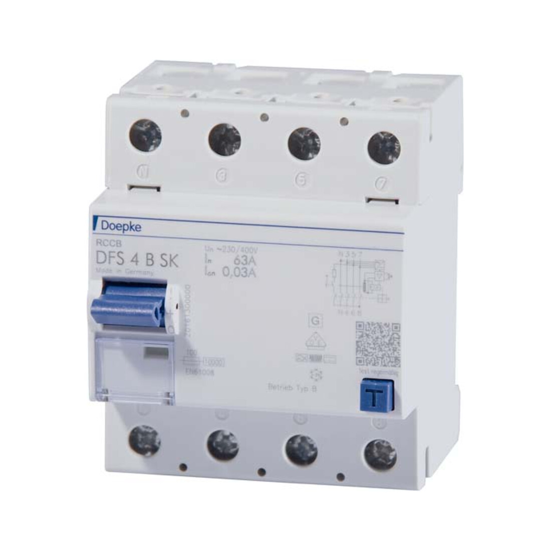 Doepke Interrupteur différentiel FI DFS4 063-4/0,03-B SK
