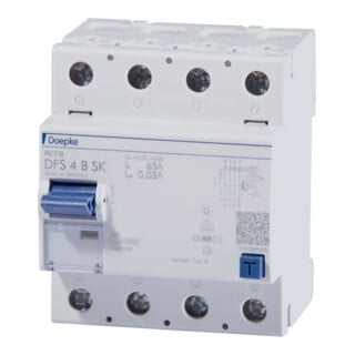 Doepke Interrupteur différentiel FI DFS4 063-4/0,50-B SK