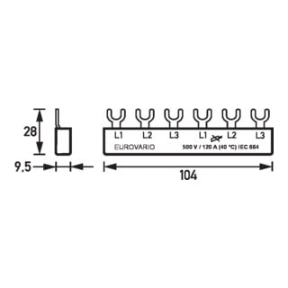 Doepke Phasenschiene EV-S G 3.6.120