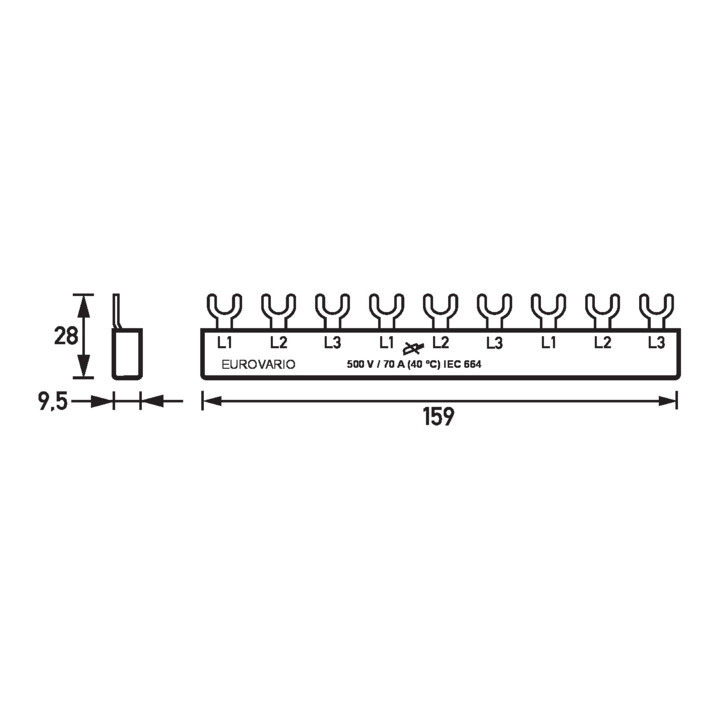 Doepke Rail de phase EV-S G 3.9.120
