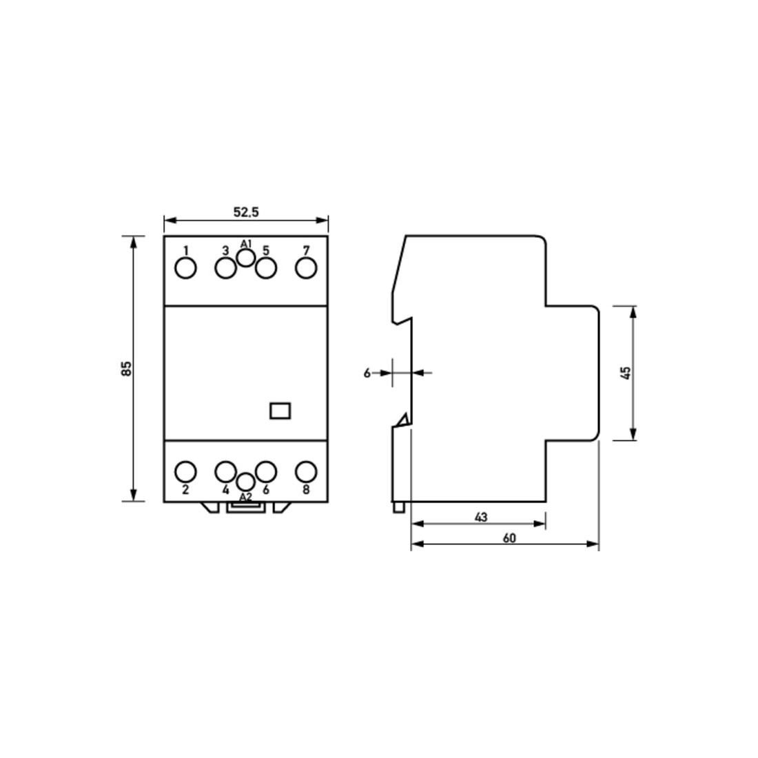 Doepke Relais 4 contacts normalement fermés HS 3-230AC/63-40