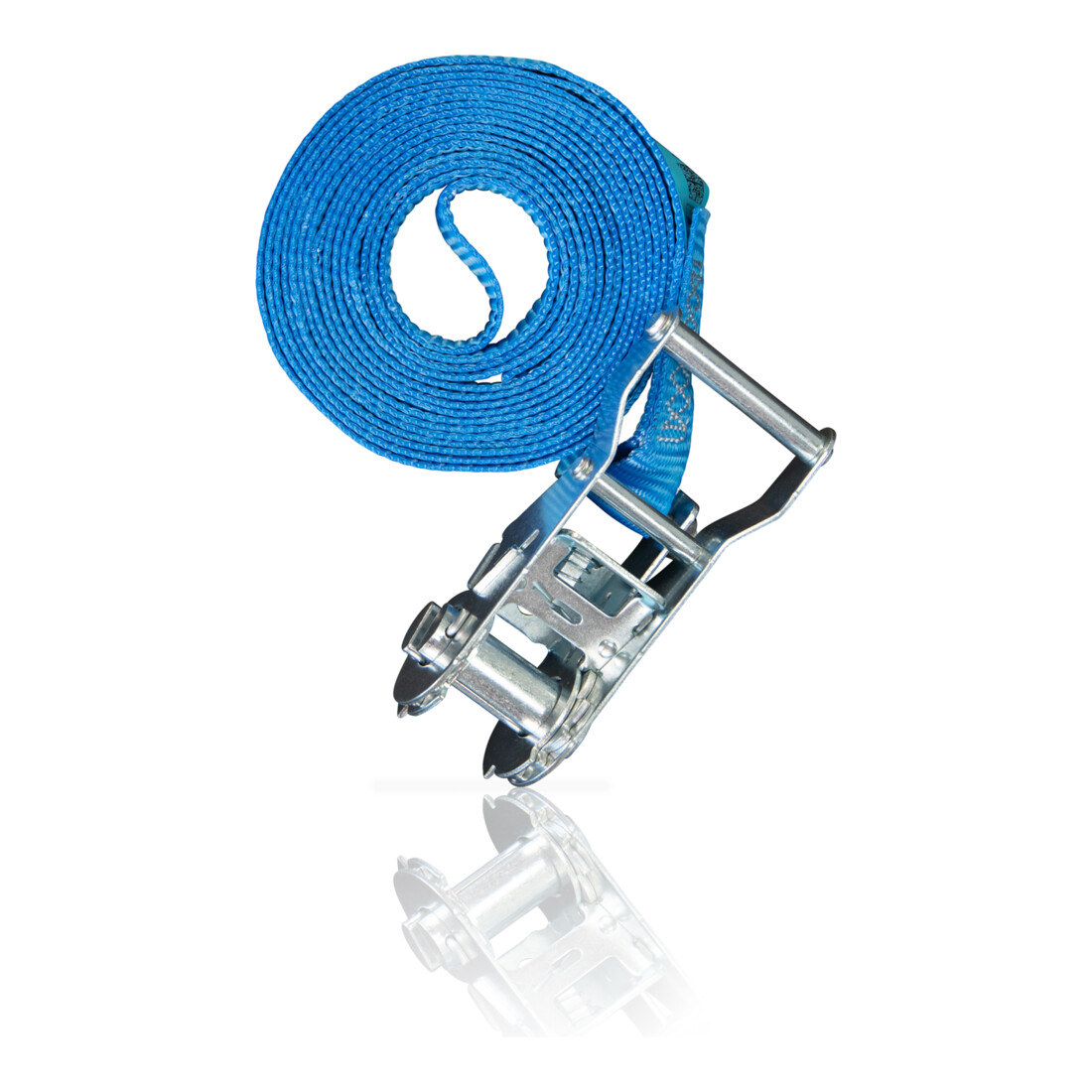 Dolezych Zurrgurt L.4m B.25mm m.Mini-Ratsche LC: 1000 daN einteilig, blau