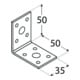 domax Équerre sans nervure 50x50x35x2,5mm-2
