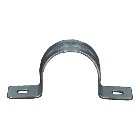 Don Quichotte Befestigungsschelle Metall je 1 Loch 6,5 mm, doppellaschig, verzinkt, M50