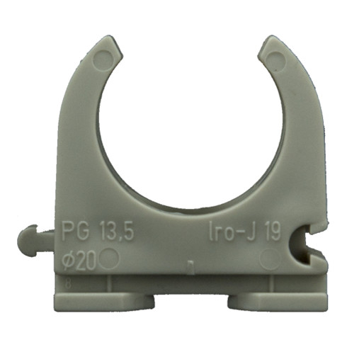 Don Quichotte Rohrschelle Kunststoff OPDZ mit 6mm Loch, ohne Dübel, M20