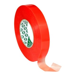 Doppelseitiges Polyesterklebeband 25mmx50m Acrylatkleber Transparent