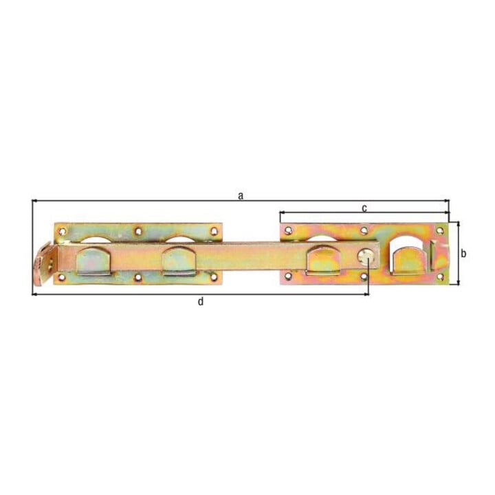 Doppeltorüberwurf L/R verwendbar 423x70x180x333mm Loch-Ø5mm 12 GAH