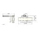 Dorma Ferme-porte à bras ciseaux TS 83 BC/ÖD argent EN 7 sans bras