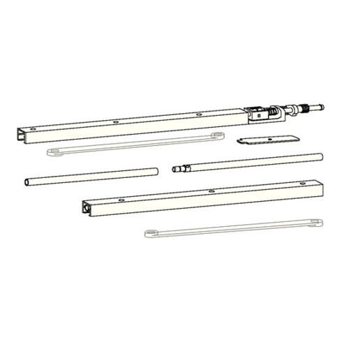 Dorma Gleitsch.G 96 GSR f.ITS 96 blanc 9016 Bandes.