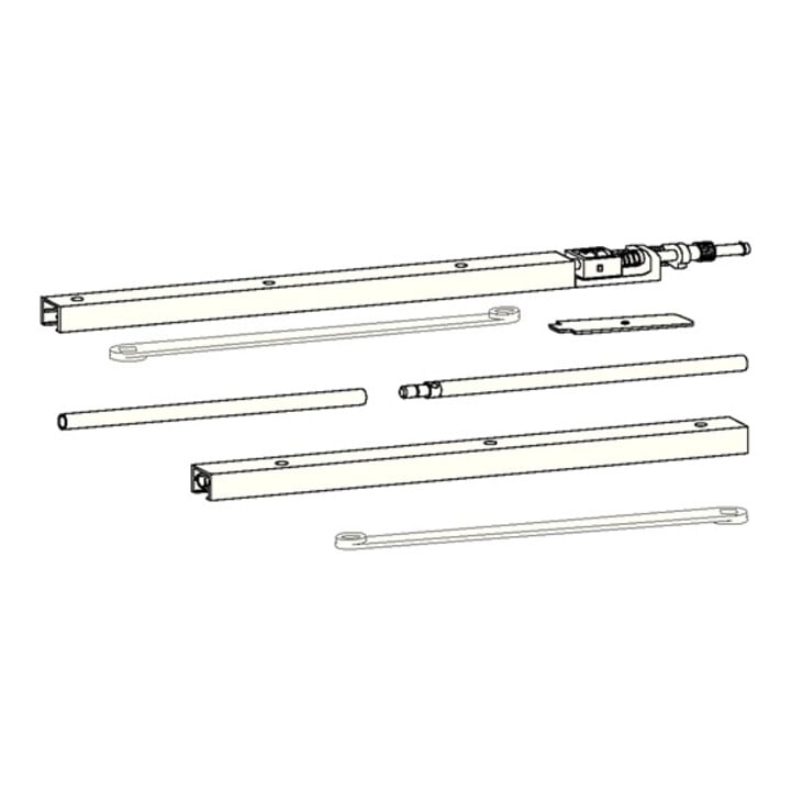 Dorma Gleitsch.G 96 GSR f.ITS 96 blanc 9016 Bandes.