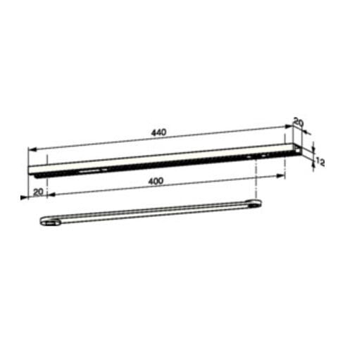 Dorma Gleitsch.G 96 N f.ITS 96 31x20mm mech.DIN L