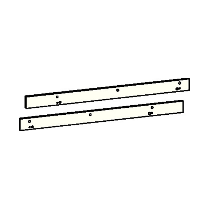 Dorma Montageplattenset Gleitsch. G-SR/BG weiß RAL 9016