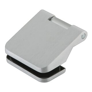 DORMAKABA Charnière de porte en verre OFFICE Junior LM argent anodisé 80 kg pour 3 pièces