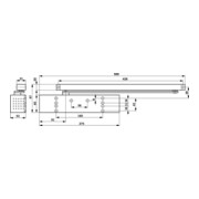 dormakaba Gleits.-Türschl.TS 93 B Basic Normalmont.Bands.silber EN 2-5-5