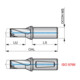 Dormer Bohrkörper Hydra 1.5×D 1.3/16"