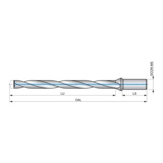 Dormer Bohrkörper Hydra 12×D 24.0mm