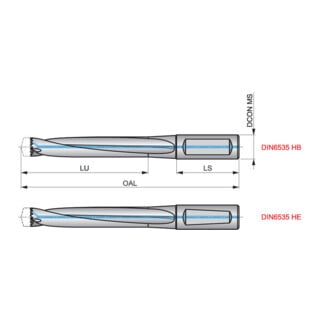 Dormer Bohrkörper Hydra 5xD 32.0mm