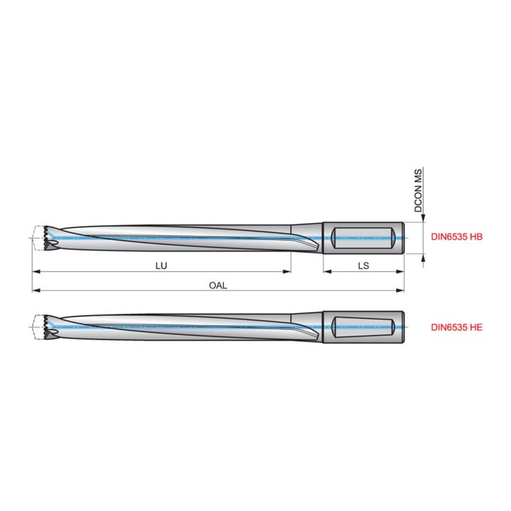 Dormer Bohrkörper Hydra 8xD 33.5mm