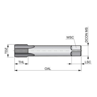 Dormer Gewindebohrer HSSE-PM BSP G 3/8" DIN 5156 C 1,5xD blank