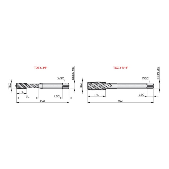 Dormer Gewindebohrer HSSE-PM UNC 5/16" ISO 529 2,5xD vaporisiert