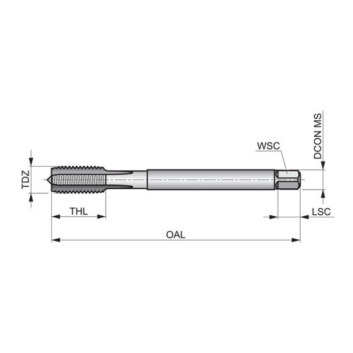 Dormer Gewindebohrer M15x1,5 HSSE-PM DIN374 blank 1,5xD C 6H