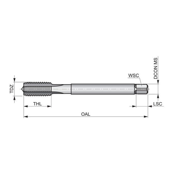 Dormer Gewindebohrer M42 DIN376 HSSE-PM 6H 1,5xD blank