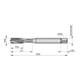 Dormer Gewindebohrer M8 DIN 371 HSSE-PM blank 1,5xD 6H C