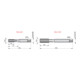 Dormer Hand-Gewindebohrer BSW ISO529 1" HSS blank 1,5xD PKN
