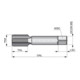 Dormer Hand-Gewindebohrer HSS BSP ISO2284 1,5xD 1.1/4" blank