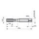 Dormer Hand-Gewindebohrer M10 ISO529 1,5xD TiN HSS