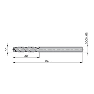 Dormer HSS-E Spiralbohrer 3xD N41 135° Bronze PMKNS