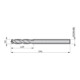 Dormer HSS-E Spiralbohrer 3xD N49 135° Bronze PMKNS