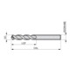 Dormer HSS-E Spiralbohrer PFX 5/16" 130° Kurz Blank PMS Typ W