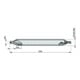 Dormer HSS-E Zentrierbohrer Lang 4.0 x 12.0 60° Blank