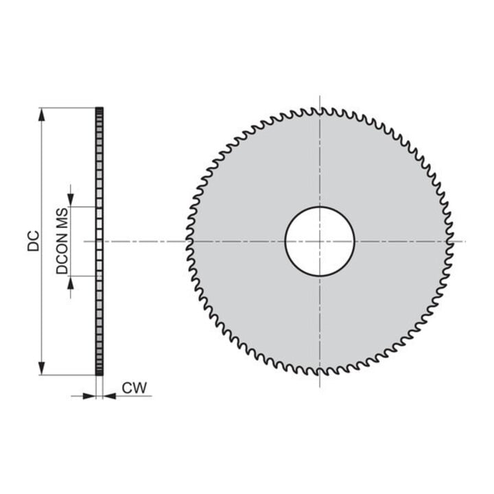 Dormer HSS Met.kreissägeblatt 5G DIN1837 200 x 1mm blank