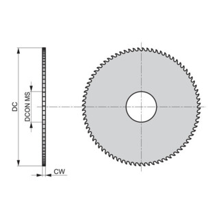 Dormer HSS Met.kreissägeblatt 80 x 2,5mm 5° DIN1837