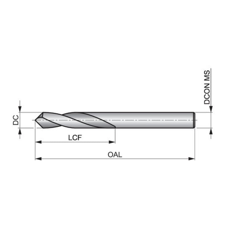 Dormer HSS NC-Anbohrer 16mm Blank 90G PMKSN