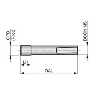 Dormer HSS Senkbohrer Zapfen 15/32 x 3/16"