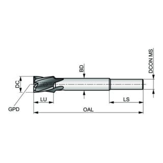 Dormer HSS Senkbohrkörper Lang 180G 5/8"