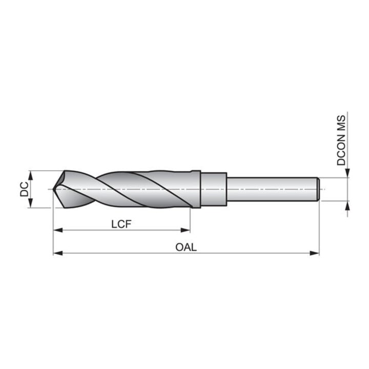 Dormer HSS Spiralbohrer 21/32" 118G vap Stahl