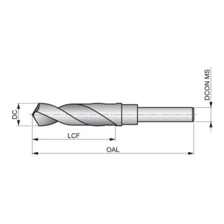Dormer HSS Spiralbohrer 7/8" 118G dampfangelassen Stahl