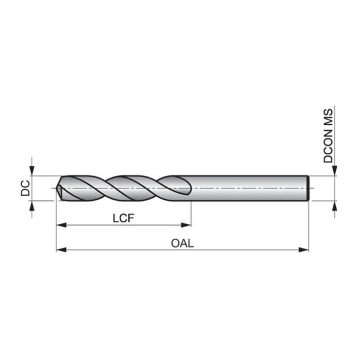 Dormer HSS Spiralbohrer ADX DIN1897 9/32mm 130° TiN PMKN
