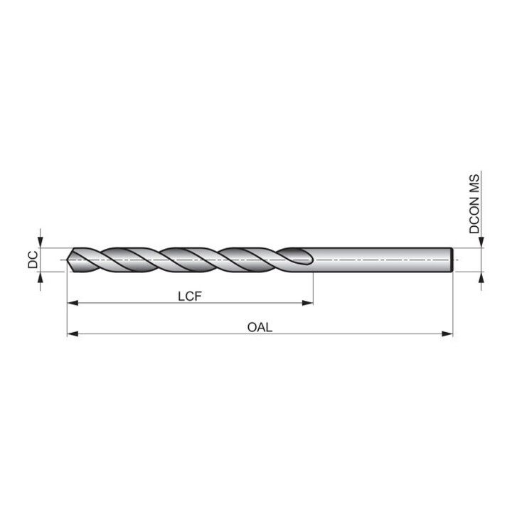 Dormer HSS Spiralbohrer DIN340 22mm 118° Stahl vap.