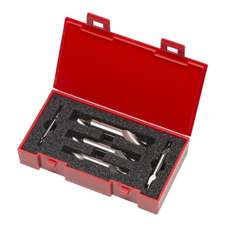 Dormer HSS Zentrierbohrer Set DIN333A 1-4mm 5tlg Blank